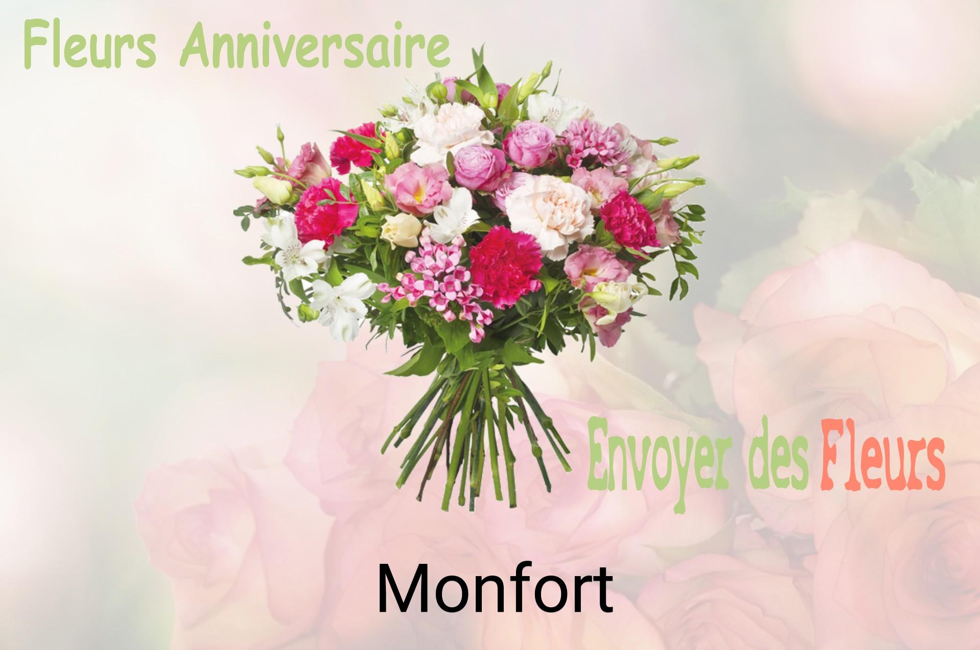 Bouquet de fleurs d’anniversaire livré à Monfort